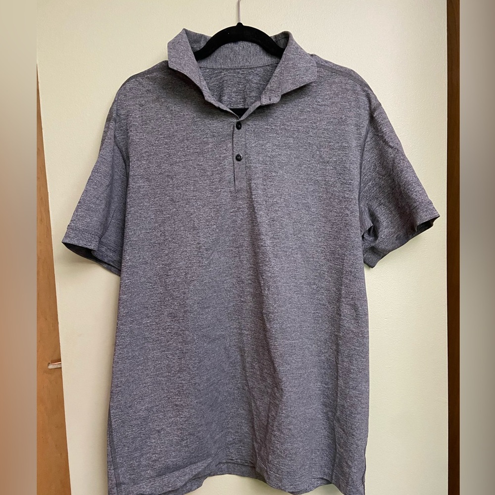 lululemon gray polo - fits like L